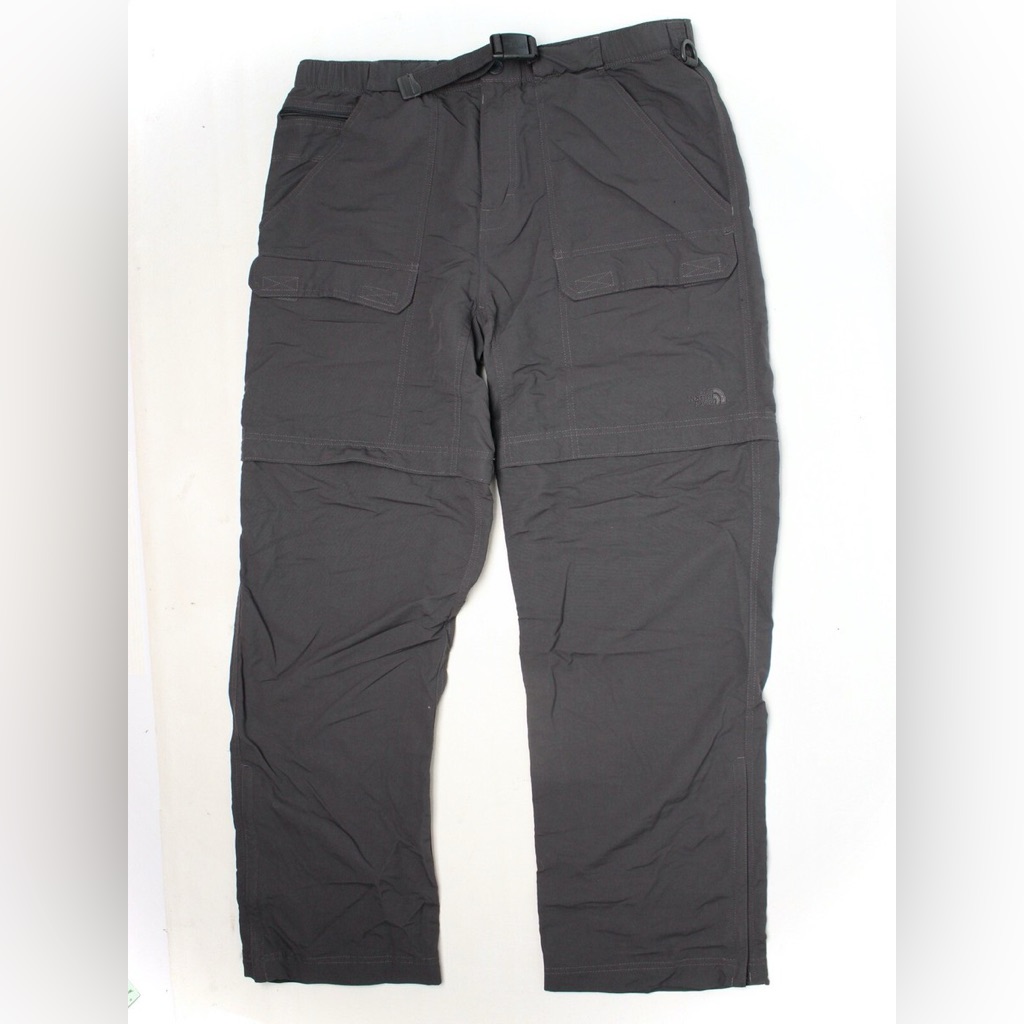 North Face Men’s Gray Cargo Pants Zip Off Pants Shorts